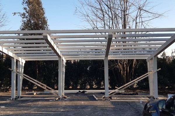 vendita carport installazione carbox in legno copertura posti auto esterno
