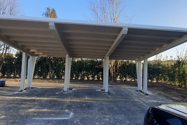 vendita carport installazione carbox in legno copertura posti auto esterno