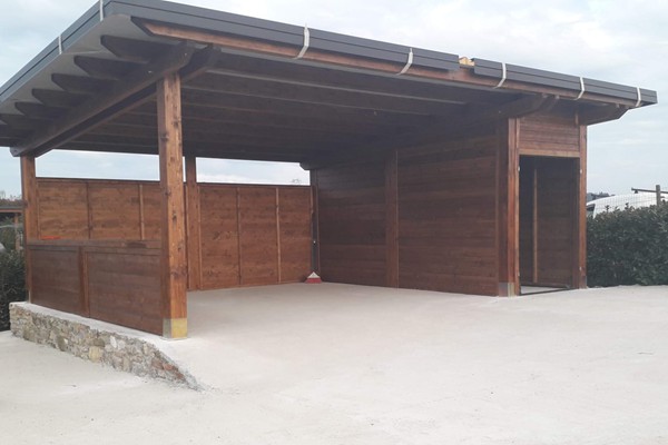 vendita carport installazione carbox in legno copertura posti auto esterno